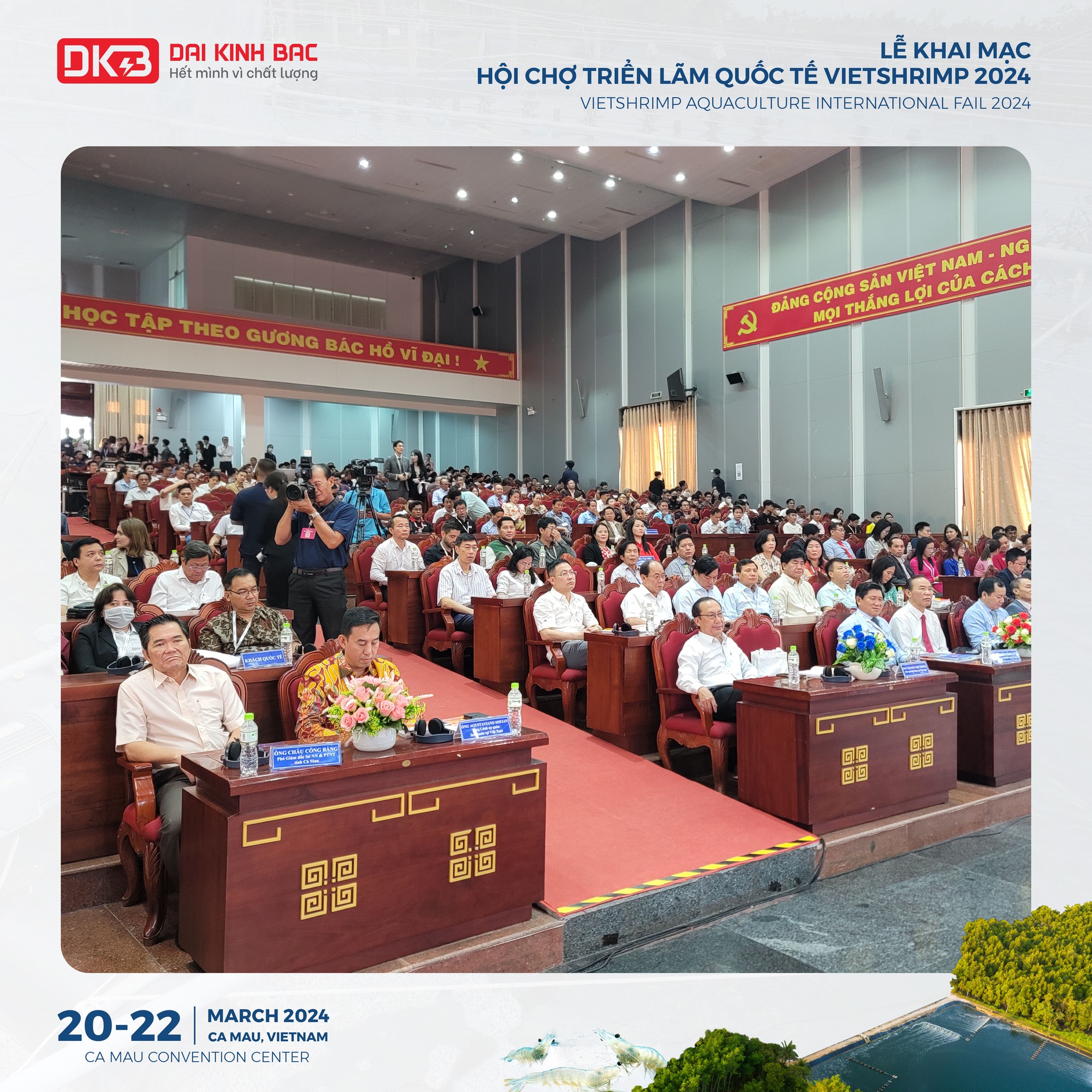 BUỔI LỄ KHAI MẠC HỘI CHỢ TRIỂN LÃM QUỐC TẾ VIETSHRIMP 2024