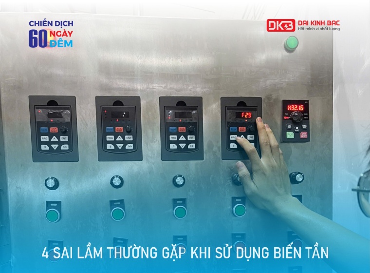 4 SAI LẦM THƯỜNG GẶP KHI SỬ DỤNG BIẾN TẦN