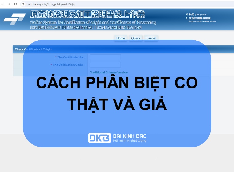 CÁCH PHÂN BIỆT CO THẬT VÀ GIẢ