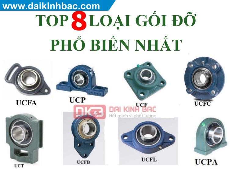 CÁC LOẠI GỐI ĐỠ VÒNG BI PHỔ BIẾN NHẤT TRÊN THỊ TRƯỜNG VIỆT NAM