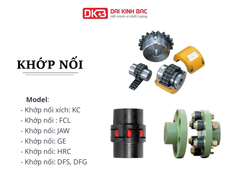 CÁC LOẠI KHỚP NỐI TRỤC TẠI ĐẠI KINH BẮC