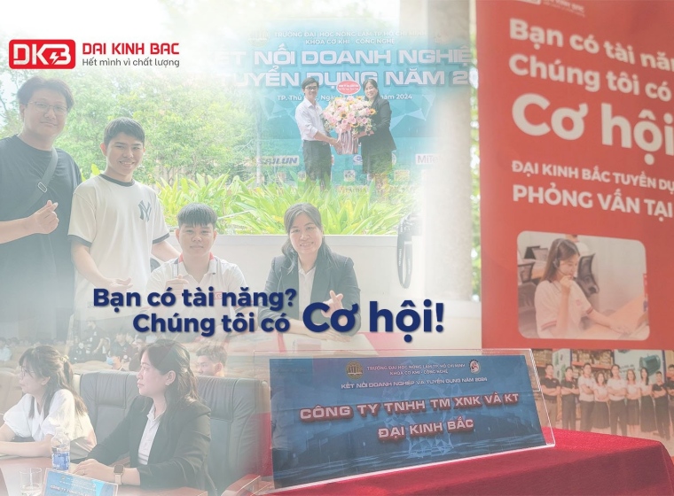 ĐẠI KINH BẮC TUYỂN DỤNG NHÂN SỰ NĂM 2024