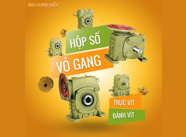 HỘP GIẢM TỐC TRỤC VÍT VỎ GANG VÀ ƯU ĐIỂM CỦA CHÚNG 