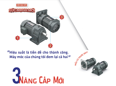 3 NÂNG CẤP ĐÁNG KỂ CỦA ĐỘNG CƠ GIẢM TỐC WANSHSIN