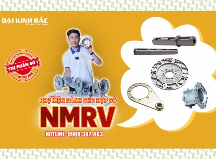 CÓ BAO NHIÊU PHỤ KIỆN KẾT NỐI ĐƯỢC VỚI HỘP GIẢM TỐC CỐT ÂM NMRV?