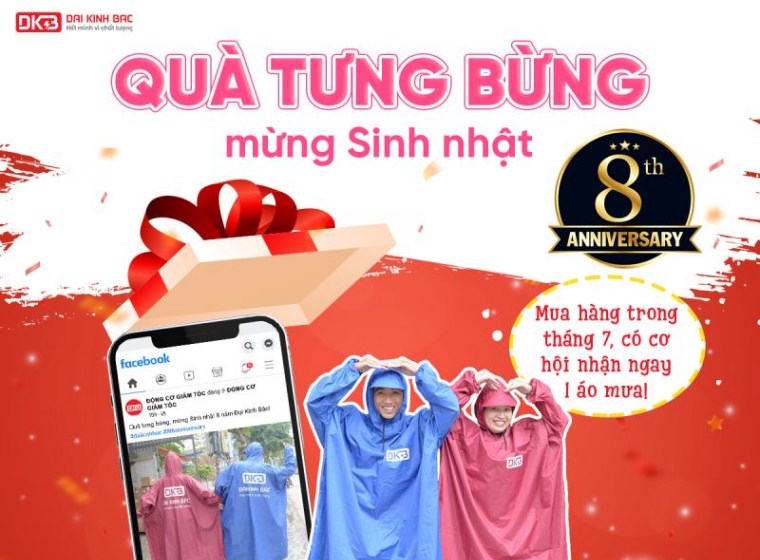 QUÀ TƯNG BỪNG - MỪNG SINH NHẬT 8 NĂM ĐẠI KINH BẮC