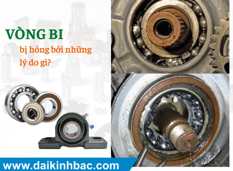 TẠI SAO VÒNG BI, BẠC ĐẠN THƯỜNG BỊ HƯ HỎNG?