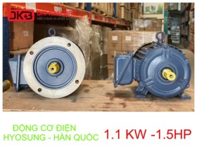 ĐỘNG CƠ ĐIỆN HYOSUNG 1.1KW - HÀN QUỐC 