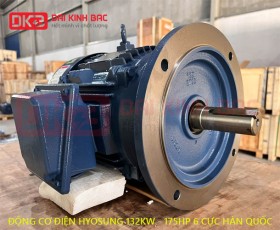 ĐỘNG CƠ ĐIỆN HYOSUNG 132KW - 175HP 6P 6 CỰC - HÀN QUỐC