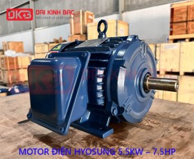 ĐỘNG CƠ ĐIỆN HYOSUNG 5.5KW - 7.5HP 6P 6 CỰC - HÀN QUỐC