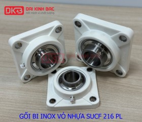 GỐI BI INOX VỎ NHỰA SUCF 218 PL