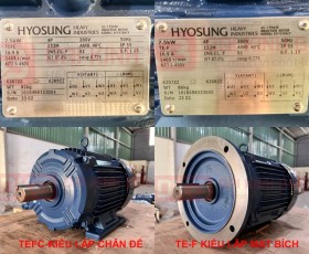 MÔ TƠ QUẠT 7.5KW - 10HP HYOSUNG HÀN QUỐC