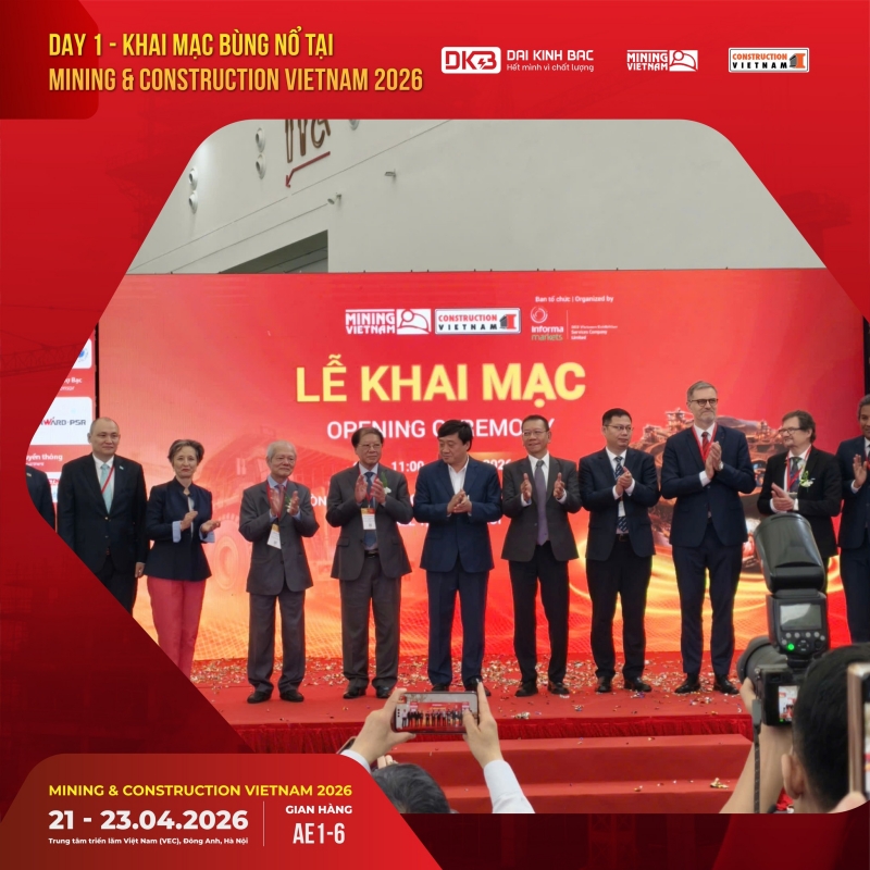 [DAY 1] – KHAI MẠC BÙNG NỔ TẠI TRIỂN LÃM MINING & CONCTRUCTION VIETNAM2026